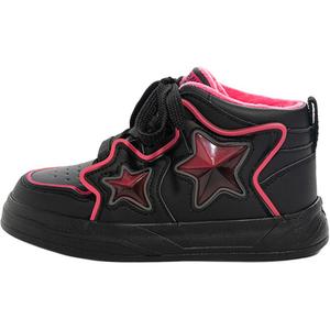 Babaya Антискользящие и износостойкие утепленные мид-топ детские скейтбординг кроссовки Black Pink Kids'