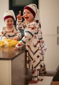 Платье-Трапеция с расклешенной юбкой для собак санта-клауса Geggamoja, Beige