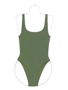 Купальник Майо в стиле девяностых Matteau, зеленый