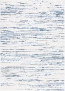 Ковер SAFAVIEH, 122 x 183 см, Alamo Collection, Blue & Ivory, дизайн Rustic Modern, без линьки и простой в уходе, идеален для помещений с высокой проходимостью: прихожая, гостиная, спальня (ALM742M)