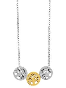 Adeliás Женское колье - цепочка-якорь из нержавеющей стали, 43 см, серебро