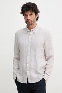 Льняная рубашка Michael Kors, бежевый