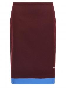 Юбка с двойным слоем MIU MIU, бордовый