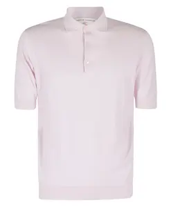 Хлопковая рубашка поло Filippo De Laurentiis, розовый