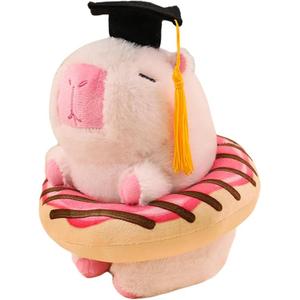 Милые лечебные плюшевые куклы доктор капибара плюшевый кулон высота 19см Mr. Toy, розовый