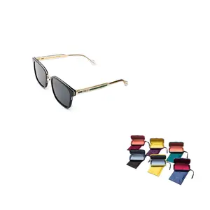 GUCCI Унисекс солнцезащитные очки с золотистой оправой и кристаллами, Black