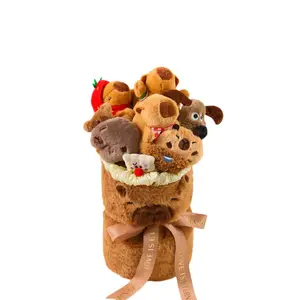 Плюшевая кукла Capybara Bouquet высотой 30 см LEVENKENESS