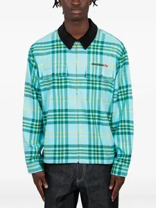 Клетчатая рубашка на молнии Awake NY, зеленый