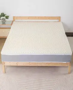 Наматрасник из гофрированной пены с эффектом памяти, наполненной медью, толщиной 1 дюйм, полный Payton, beige