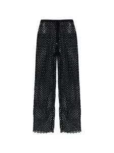 Брюки с вырезами и кулиской Cult Gaia, черный