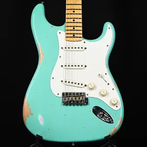 Fender Custom Shop Ограниченная серия Fat 50's Stratocaster Relic - Супер выцветший постаревший Sea Foam Green 2025 (CZ584160)
