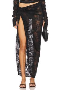 Кружевная юбка Iris от Ow Collection, black