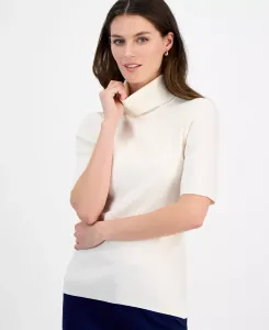 Женская водолазка с коротким рукавом, P/XS-XXL Anne Klein