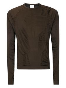 Вышитая футболка ROA, коричневый