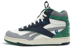 Reebok Баскетбольные кроссовки Nautica x BB 4000 II MID, универсальные, удобные, винтажные, среднего размера, унисекс, белые, зеленые