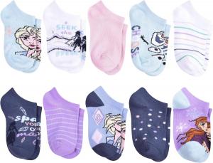 Носки Favorite Characters Frozen girls No Show Socks, цвет Blue Sky (10 Pack)