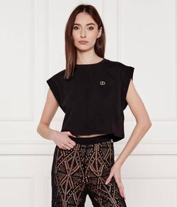 Футболки Cropped fit Twinset, черный