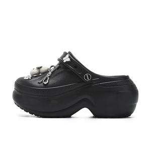 JOSINY Клоги женские черные с пряжкой, цвет Black (with Buckle)