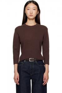 Мора LDS укороченный кашемировый свитер Loulou De Saison, коричневый