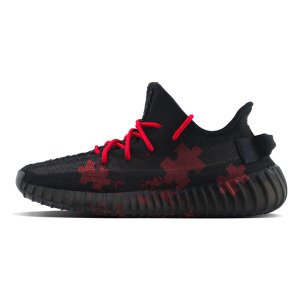 Кроссовки adidas originals Yeezy Boost 350 Lifestyle Shoes Unisex Low-top Black/Red, черный/красный