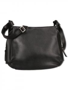 Сумка через плечо Toscanto, кожа, черная, около 35 см Toscanto