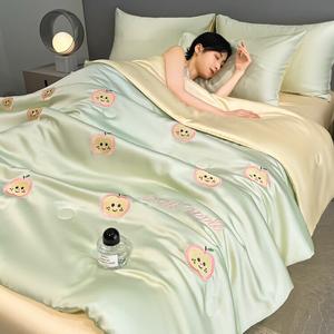 Antarctic Одеяло летнее 150х200 см, шелковистое на ощупь, цвет Little Apple - Green Rice