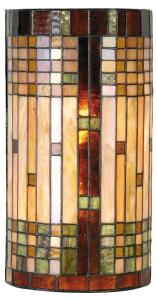 Настенный светильник Clayre & Eef Tiffany Charles, бежевый - стекло - 11 x 36 x 20 см