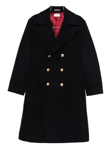 Двубортное пальто Brunello Cucinelli, синий