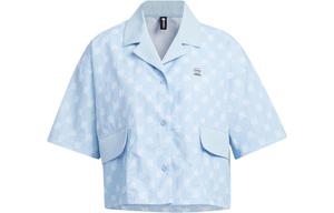 Футболка женская розовая голубая Adidas Neo