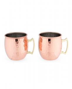 Набор из 2 кружек Hamme Moscow Mule, 473 мл (16 унций) True Brands, медь