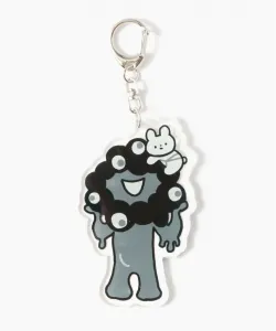 Акриловый брелок Кикко-тян и монохромный Мякумяку (Дакицуки)