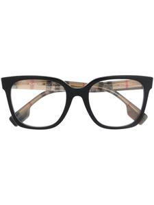 Burberry Eyewear солнцезащитные очки в клетку Vintage Check, черный