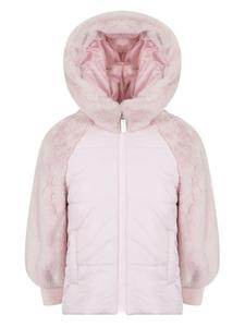 Lapin House куртка с искусственным мехом, розовый