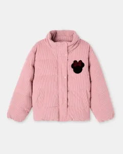 Стеганая вельветовая куртка с изображением Минни на спине для девочки Kids El Corte Inglés, розовый