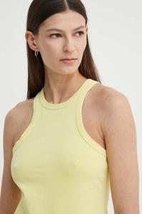 Хлопковый топ Samsoe Samsoe, желтый