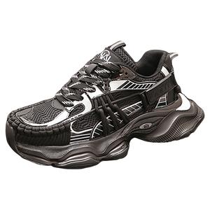 ZUOSAISI Кроссовки Chunky мужские низкие красно-черные, цвет Black