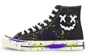 Converse Износостойкие высокие парусиновые туфли Chuck 70, унисекс, черные