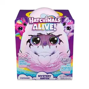 Мягкая игрушка Spin Master Hatchimals Alive Secret Hatch Pufficorn. Это волшебные существа, которым нужна ваша любовь и забота, чтобы вылупиться. Размеры: 25,4 x 20,02 x 20,02 см, розовый