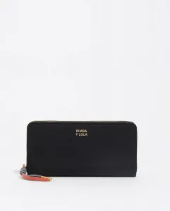 Большой горизонтальный женский кошелек из нейлона Bimba y Lola, черный