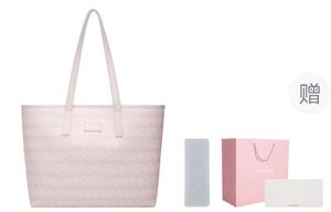 Сумка-шопер на магнитной застёжке из ПВХ, средняя и большая, женская, разноцветная OMTO, чёрный трюфель с наплечниками [комплект для снятия стресса]