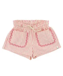 Детские шорты с тесьмой и карманами для девочек - для малышей и маленьких детей. Oh Baby!, розовый