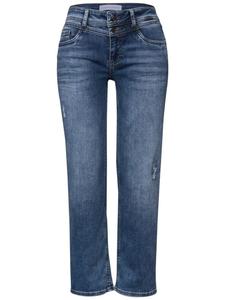 Джинсы средне-синего цвета, аутентичные, стираные Street One