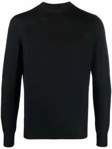 Джемпер с круглым вырезом Barba, черный