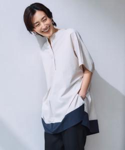 Мягкая блузка RENU в стиле пишущей машинки