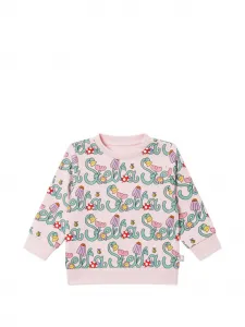 Свитшот с графическим принтом Stella Mccartney Kids, розовый