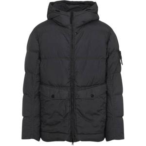 STONE ISLAND Толстовка с капюшоном на молнии с нашивкой логотипа, Gray