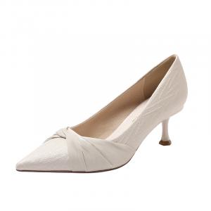 Qiandongmeili Тонкие каблуки на шпильке 6 см женские абрикос, цвет Apricot