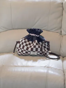 Пиксельная наплечная сумка Tricot, цвет 87Brown