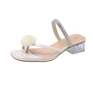 WUJI Женские сандалии на одной застежке бежевые, цвет Beige