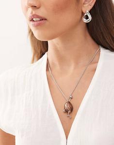 Серебряное ожерелье из ракушек в будние дни Weekday